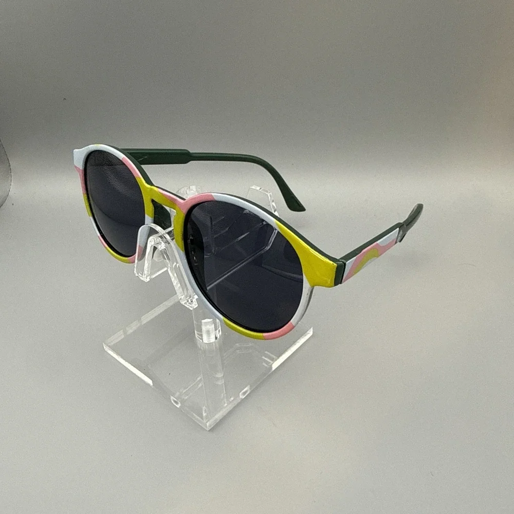 Starbucks Round Colorful Sunglasses - Pink, Yellow, White & Green Starbuck Logo